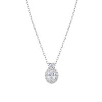 Collar Amen Mujer Madame in Plata Zircone CLMADBBBZ